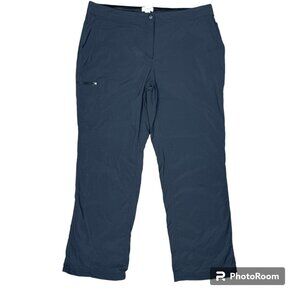 Women's L.L. BEAN Water Repellent Comfort Trail Black Pants #517001- Size‎ 16P